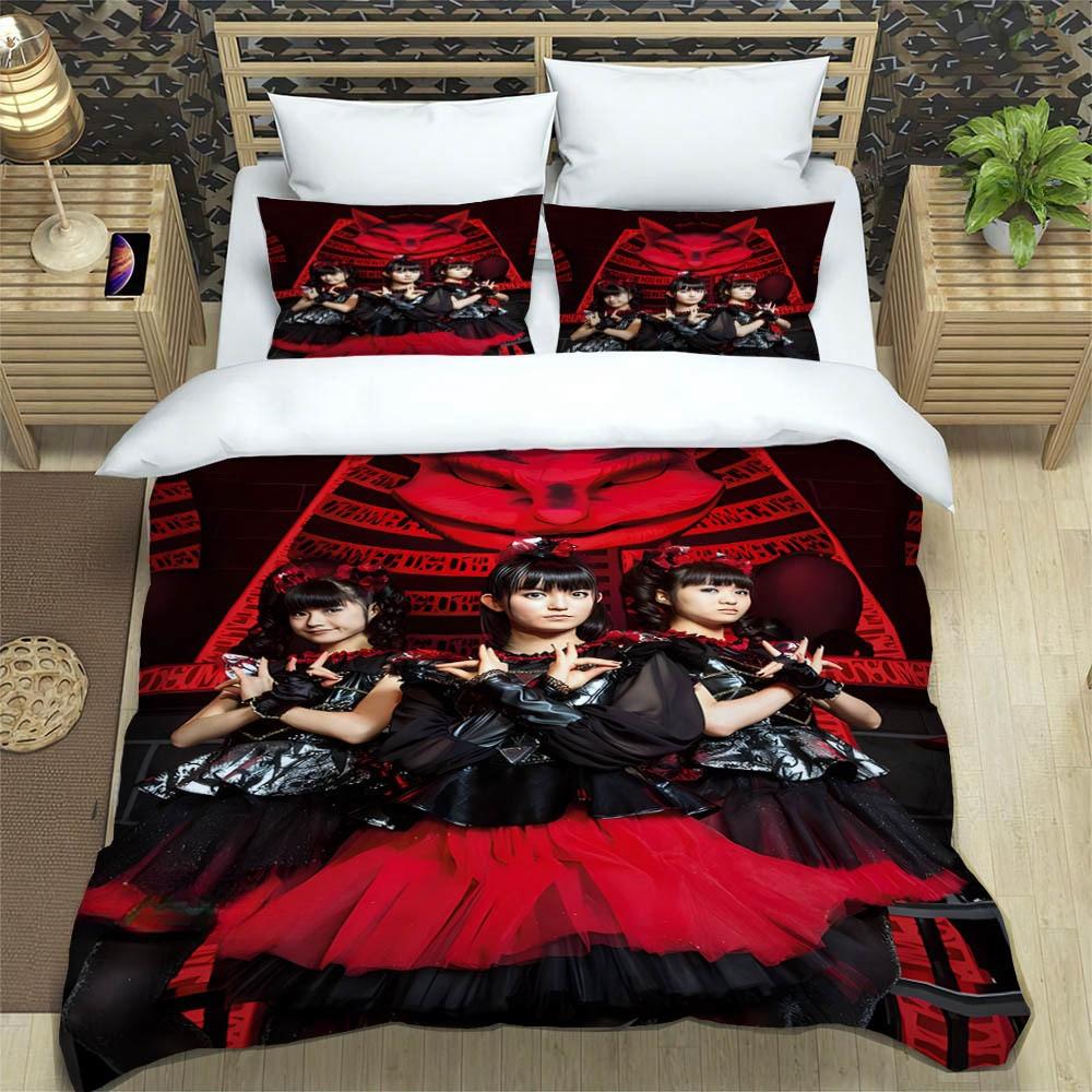3D Print Music Band BABYMETAL Bedding Set Single Twin Full Queen King Size Bed Set Adult Kid Bedroom Duvetcover Set Home Textile
