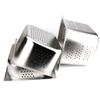 Heavy Duty Mirco-perforated Colander Stainless Steel Rectangle Strainer Fine Mesh Colander Kitchen Durable Strainer Rinse Drain