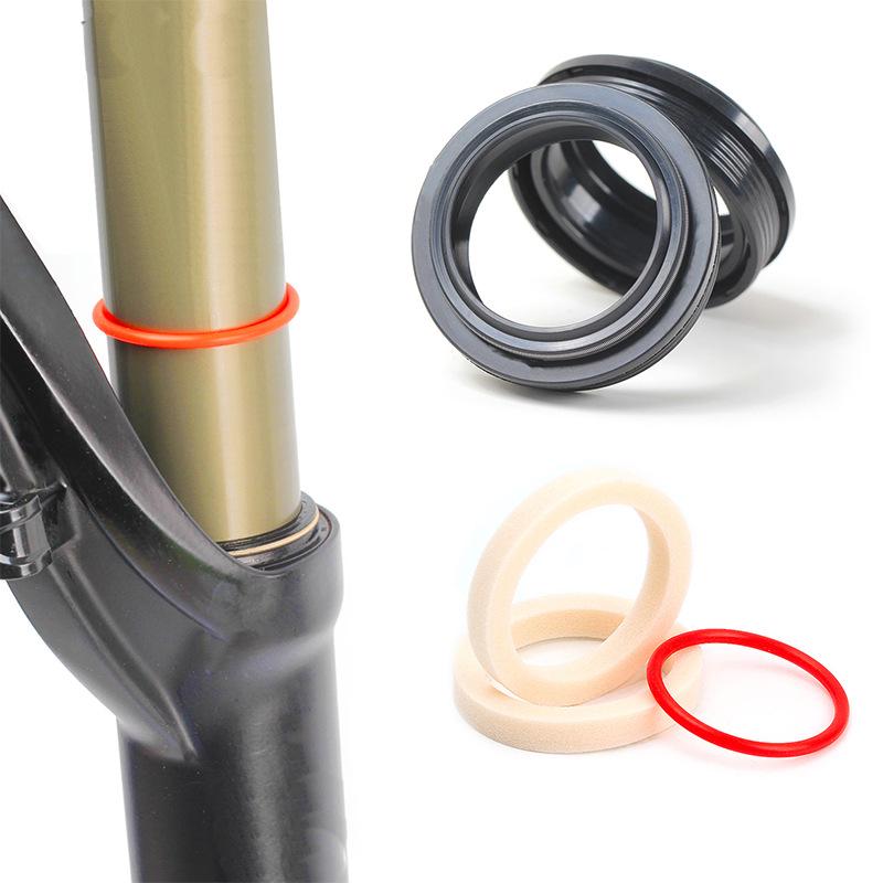Mountain Bike Suspension Fork Oil & Dust Seals - Waterproof Seal Kit for Repairs