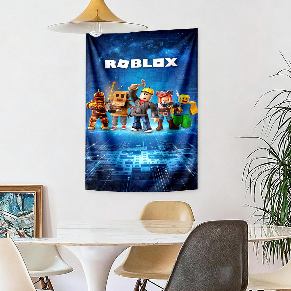 Roblox Wall Decor Tapestry Art For Pet Memorial Birthdaywedding Party Backdrop Family Gift