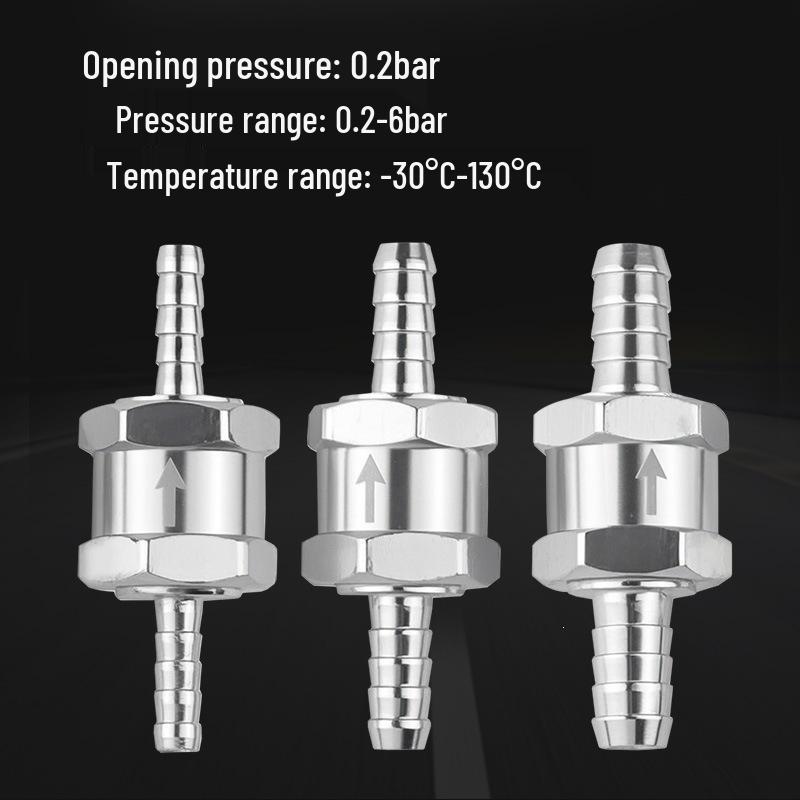 Pressure & Temperature-Resistant Oil Pipe Joint for Car/Ship Engine: Hand Pump Fuel Check Valve 6-12mm.