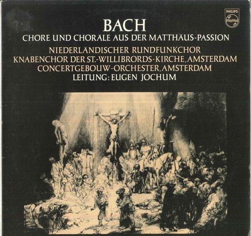

LP Record EUGEN JOCHUM, CONCERTGEBOUW ORCHEST - J S Bach Chore Und Chorale Aus Der 6833096 PHILIPS Holland Classical Used