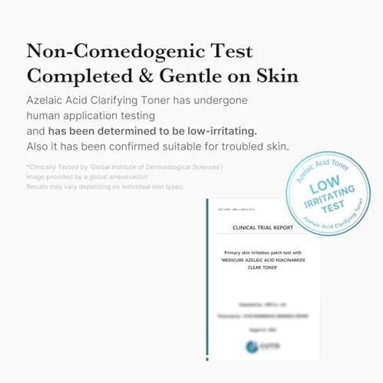 Medikube Azelaic Acid Niacinamide Clear Toner Lotion Oil-Water Balance Sebum Pore Care High Density Oily Skin Skincare Korean Serum Cosmetics