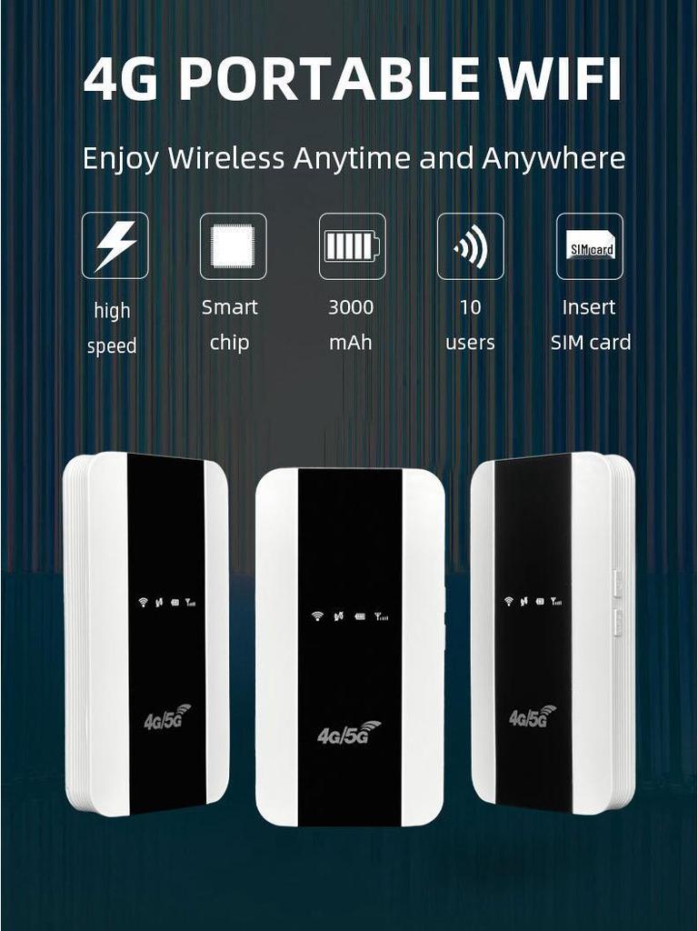 Latin America 4G Portable WiFi MIFI Router with 3000mAh Battery - M10