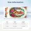 Easter Bunny Theme Beach Towel Personalized Custom Name & Text Soft Quick Dry Beach Towel for Swimming Travel