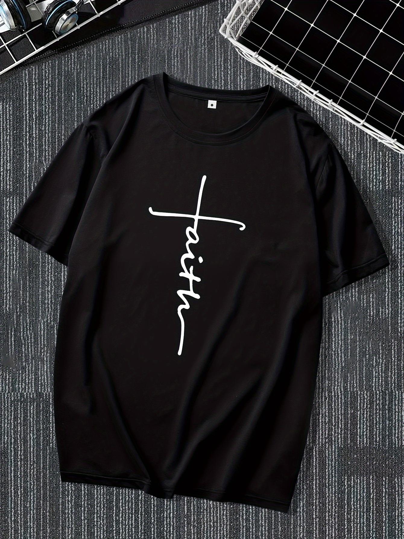 Crew Neck Creative Letter Print Fashionable Summer Short Sleeve Sports T-shirt XXXL