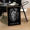 Animal Motivational Wall Art Lion Wolf Leopard Canvas Painting Entrepreneur Quotes Prints Posters Home Office Decor Frameless