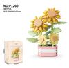 Lego-Compatible Micro Bricks Succulent Plant & Rose Bouquet Bonsai Girls' Assembly Toy Gift