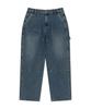WACKY WILLY Double Knee Multi-Pocket Denim Pants Sky Blue