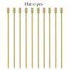 10 UNIDADES Palito de Cocktail Palito de Cocktail Aço Inoxidável Palitos de Frutas Palitos Mexedores de Bebidas Palitos de Martini - Formato Círculo/Bola/Chapéu