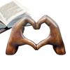 Hand Heart Sculpture Resin Heart Hands Statue Center Table Decor Decorative Figurine Home Wedding Decoration for Valentine's Day