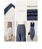 Women's Anti-Wrinkle Tencel Linen Pants, Spring/Summer, Loose Herringbone, Wide-Leg Design, Original Linen Color, Style 7896.