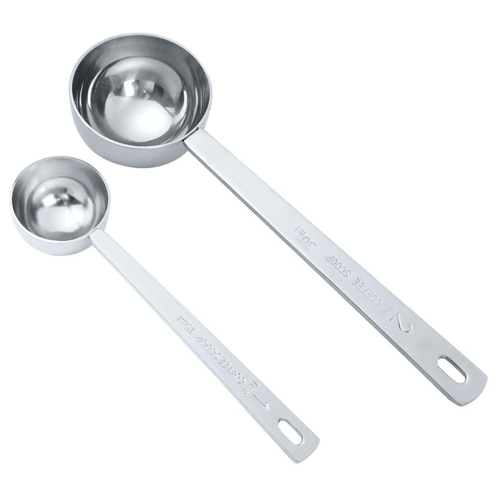 Handled Stainless Steel Measuring Coffee Spoons Coffee Accessories Kitchen Tool Measuring Spoon