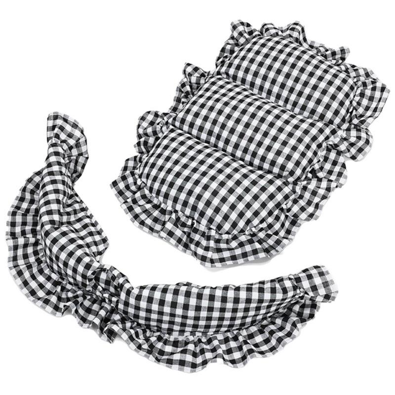 Pet Strollers Pad with Pillow for Pushchair Use Strong Polyester Fabric Thicken Cushion for Small Animal Outdoor Use