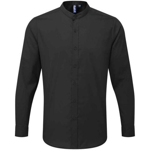 

Premier Mens Banded Collared Long-Sleeved Shirt XS