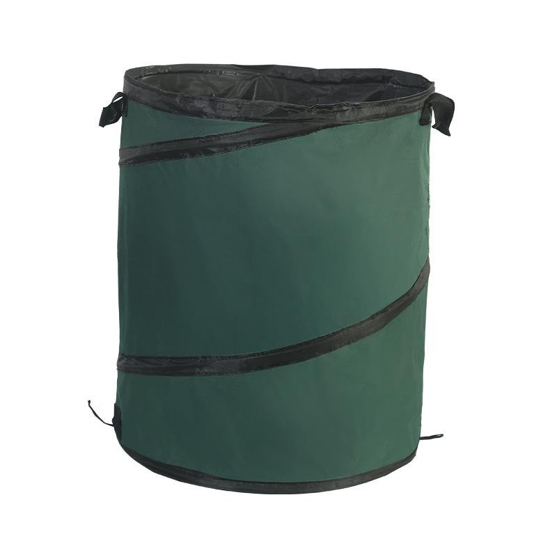 Foldable Oxford Cloth Autumn Leaves 55x66 Pop-Up Trash Can for Barbecue