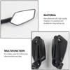 VORCOOL Motorcycle Mirror, Rearview Mirror, Left and Right Set, 0.4 Inches (10 Mm), 0.3