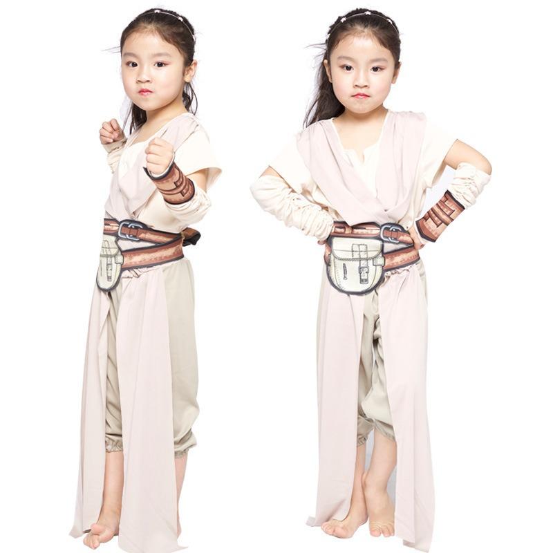 Halloweenkostyme Star Wars The Force Awakens Rey Jente Klassiske filmkarakterer Ka Wah Spill