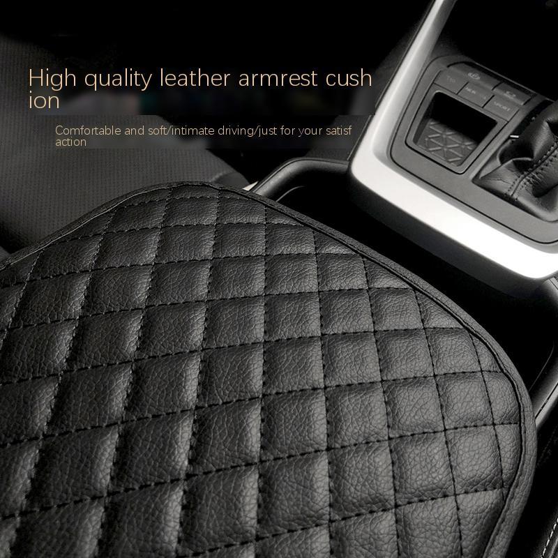 Nowy! Skóra PU Mata na podłokietnik samochodowy Poduszka ochronna na podłokietnik konsoli środkowej Pokrywa schowka na podłokietniki Nakładka