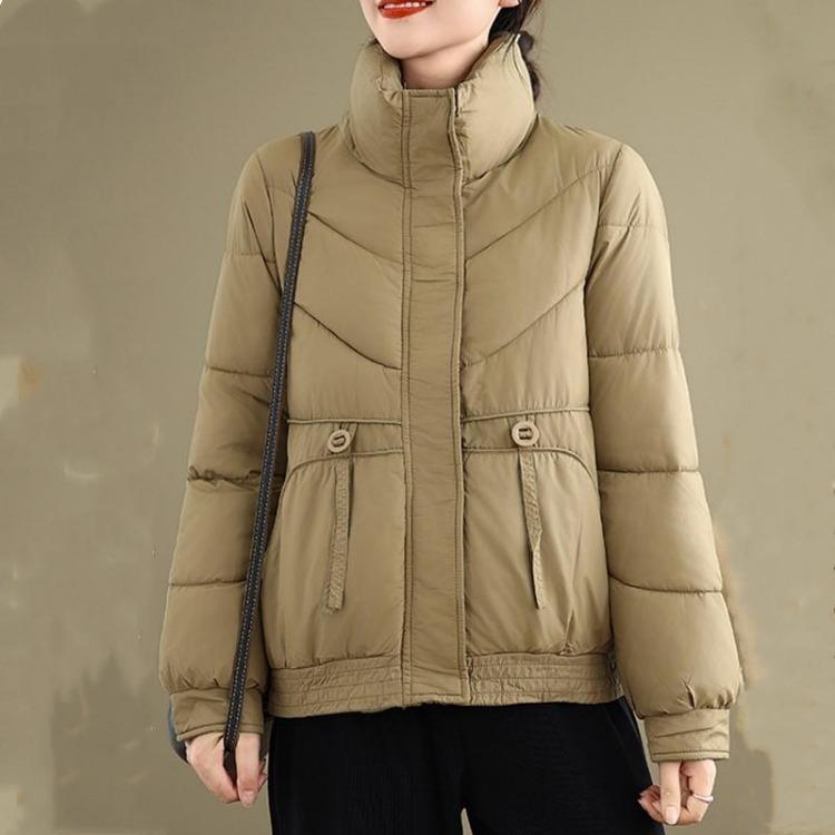 Women Autumn Spring Winter Oversized Casual Loose Cotton Padded Jacket Coat Outerwear