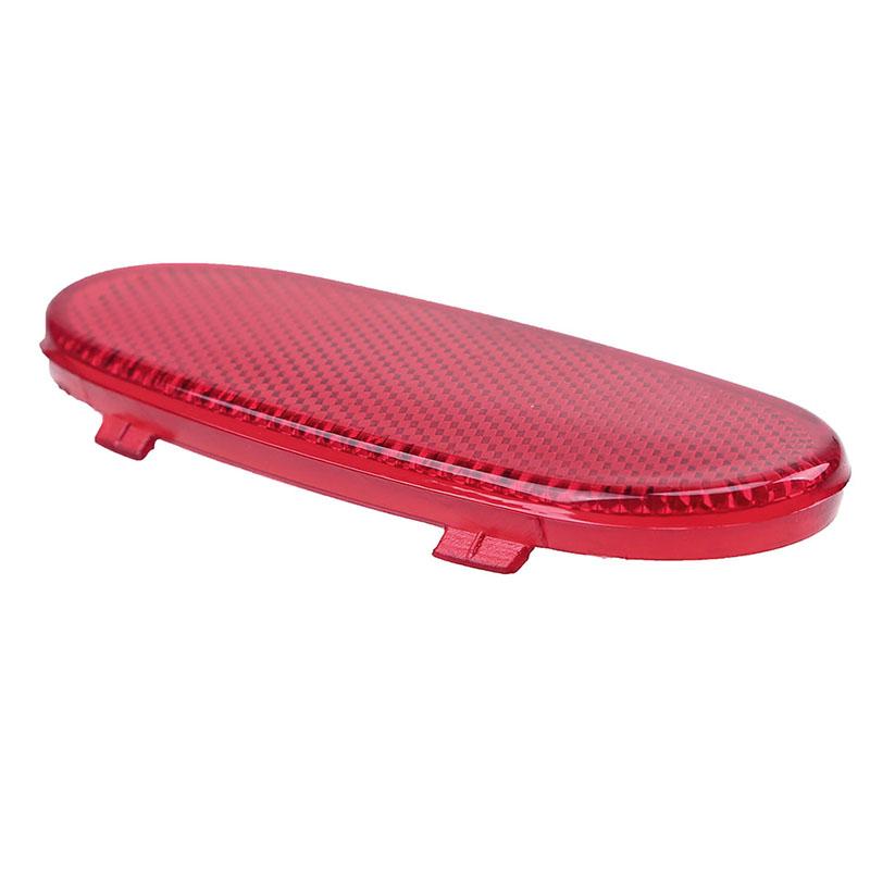 Red ABS Front Inner Door Panel Reflector Light Cover Lens for Dodge Ram 1500 2500 3500 Durango Night Opening Safety Alert Direct Replacement 5179299AA