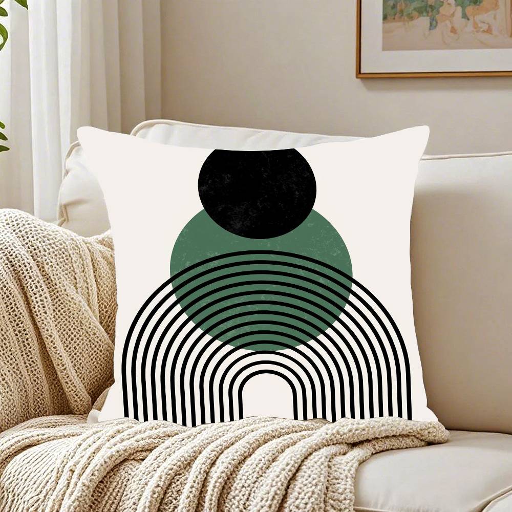 Home Decor Abstract Geometric Pattern Throw Pillow Covers Pattern Cushion Cover Suitable For Sofa Bedroom Car Pillow Cover