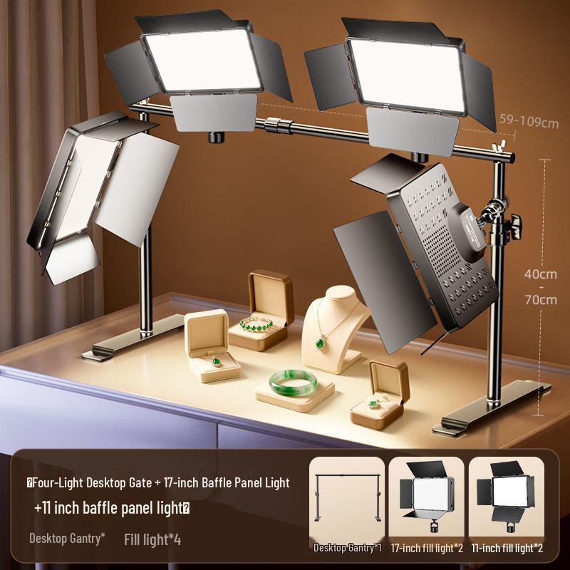 Broadcast Fill Light: LED Desktop Top Light for Live Room Photography and Professional Lighting