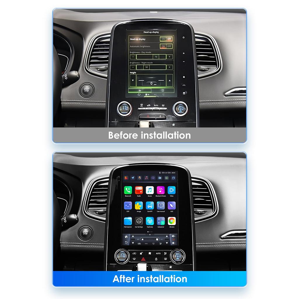 Hizpo 9,7 Tesla Stil Carplay 4G 2Din Android Autoradio für Renault Scenic 2013 - 2024 Multimedia Video Player GPS DSP Autoradio Intelligenter Bildschirm