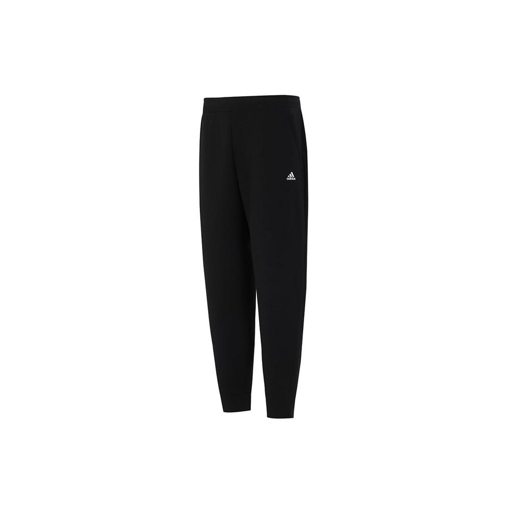 Adidas Knitted Sweatpants Men's Black Moderate Cuffed Pants H39314