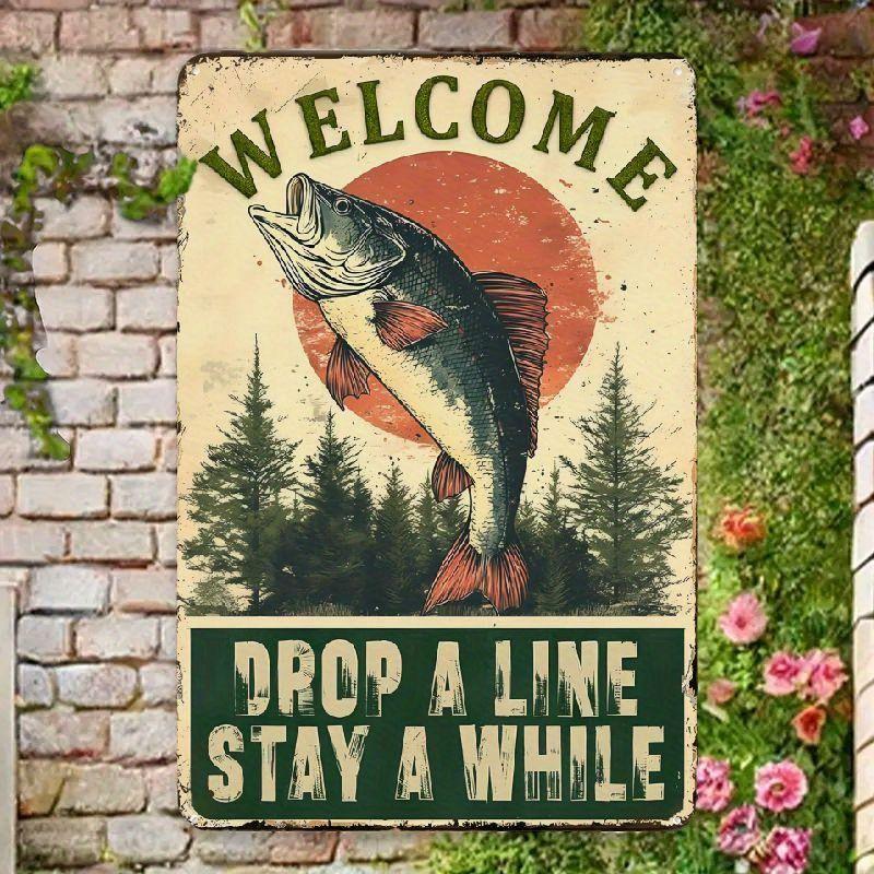 Vintage Metal Sign Funny Animal Bathroom Wall Decor Home Art Tin Plate