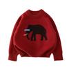 2025 Autumn/Winter Kids' Thick Pullover Sweater with Large Elephant Print