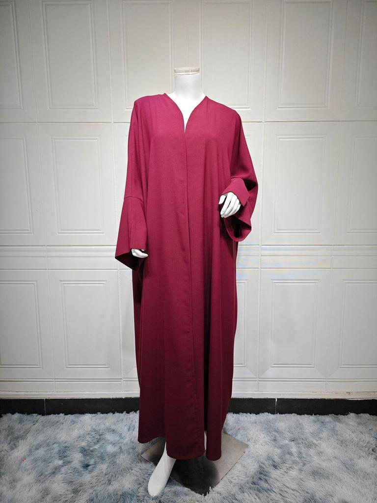 MQ174 Women's Muslim Arab Abaya Cardigan Robe 2025, Middle Eastern Cross-border Outerwear.