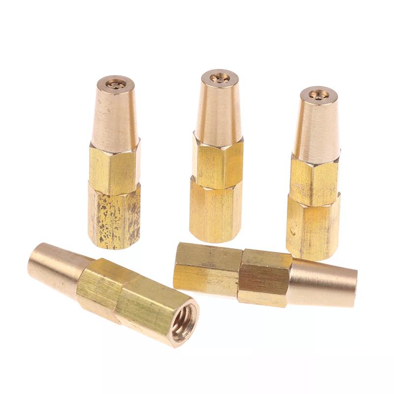 Copper Propane Welding Nozzle Tip Set - 0.5/0.6/0.7/0.8/0.9mm Replacement Parts for H01-2 Gas Welding Torch Holder Accessories