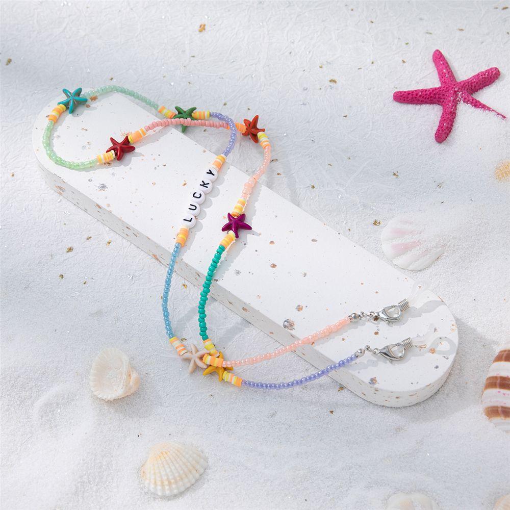 Women Girls Colorful Soft Pottery Eyeglass Chain Sunglasses Rope Neck Strap Cord Glasses Lanyard