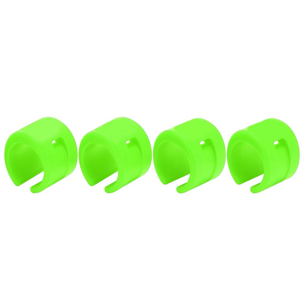 4pcs set Bike Front Rear Fork AntiCollision Rubber Protection Ring Guard Chain Sticker(Green )