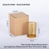 Iron Wire Decompression Pen Holder - Retractable Metal Spring Round Office Organizer