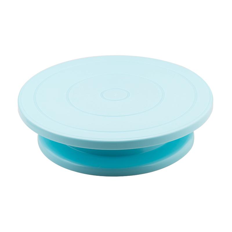 FAIS DU 6Pcs/Set Plastic Cake Turntable Rotating Cake Plastic Dough Pastry Decorating Stand Rotary Table DIY Pan Baking Tool