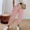 Pantaloni Casual a Righe da Donna Estivi, Pantaloni Larghi con Vita Elastica per il Commercio Estero