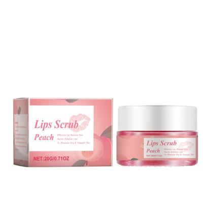 Lip Scrub Exfoliator Lip Overnight Moisturizer Sleeping Cream Lip Balm Peach Lip Scrub