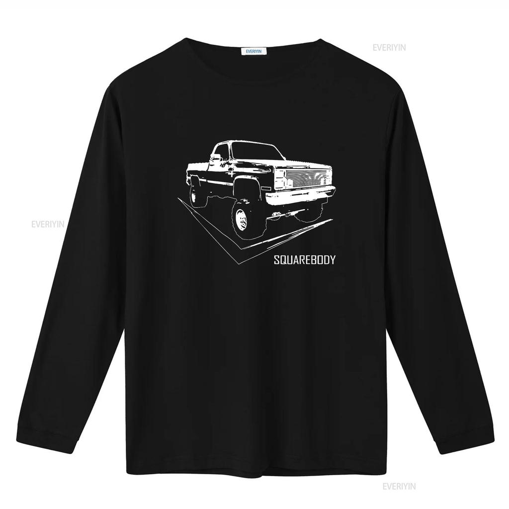 Classic Square Body Truck Squarebody T Shirt Vintage Washed Top For Everyday Wear Stylish Graphic Unisex Slightly Fashion