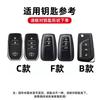 Leather Zinc Alloy Car Key Case for Toyota Corolla Hybrid 2021 Rav4 Land Cruiser Prado Camry Highlander Prius C-HR 2018+
