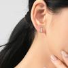 Dazzling Tiny Ear Buckles for Women Fine Jewelry Summer Design 925 Sterling Silver Small Trendy Colorful Enamel Hoop Earrings