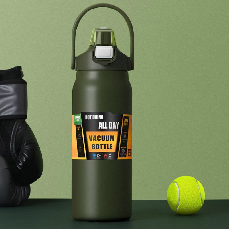 1500ml termoláhev z nerezové oceli přenosná termoska Velkokapacitní termoláhev na vodu skleněná termosky Venkovní vakuové baňky