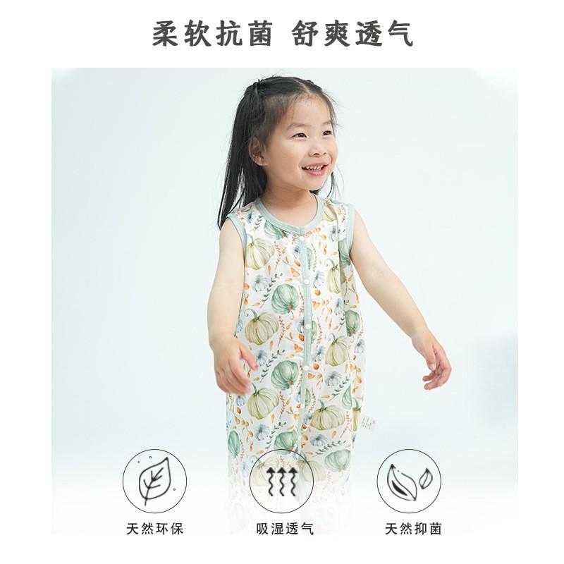 Bamboo Cotton Baby Sleep Sack Sleeveless Lightweight Sleeping Bag Toddlers 1-3 Years A-Class Safety