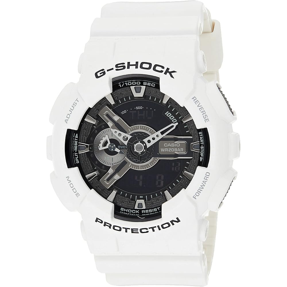 Casio G-Shock GA-110GW-7A Бело-Черная Серия Аналогово-Цифровые Часы