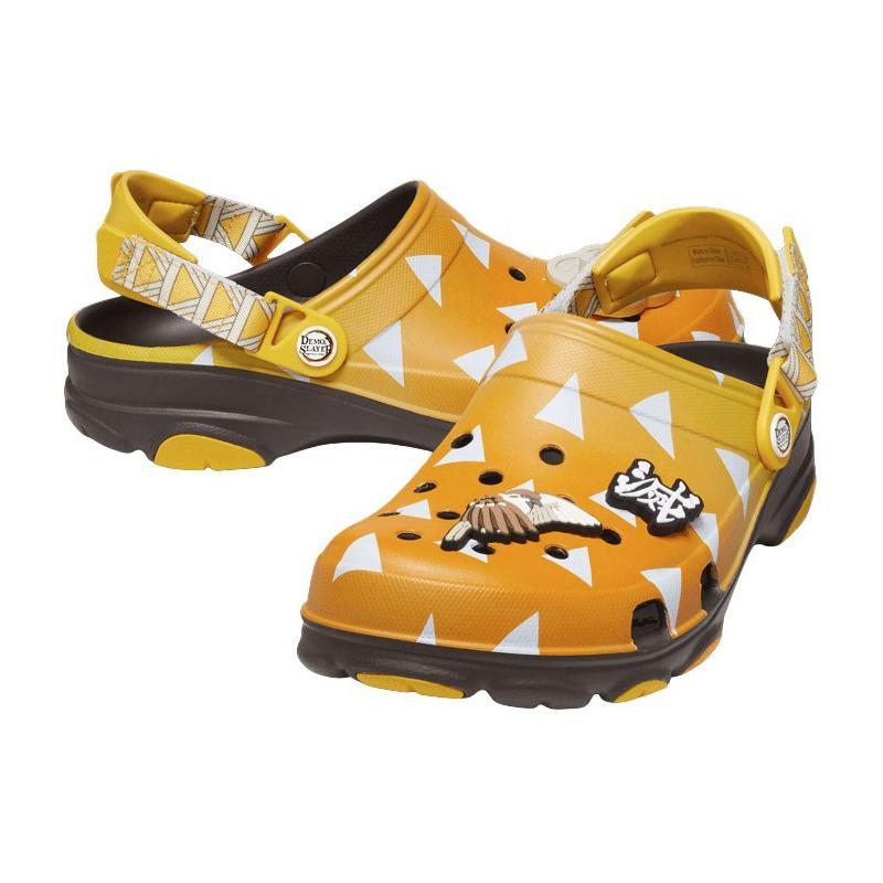 Crocs X Demon Slayer Sabots Tout Terrain Sandales Antidérapantes Unisexe Jaune