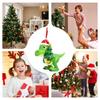 New Christmas Hanging Pendants 1pcs Resin Dinosaurs Cow Animal Indoor Ornaments New Year Pendants Merry Christmas Decoration