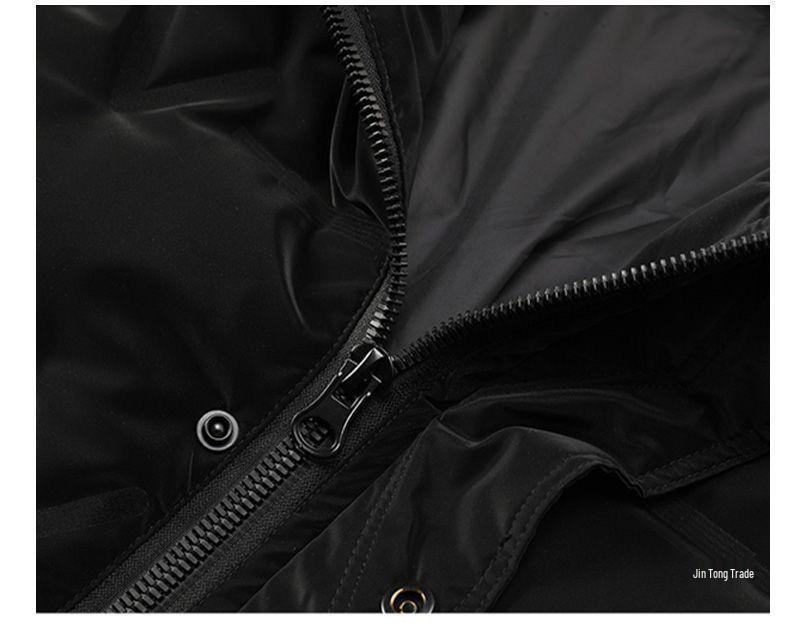 Men's Ultra-Thick Lightweight White Duck Down Jacket - Clearance Winter Style, Wash-Free Outerwear