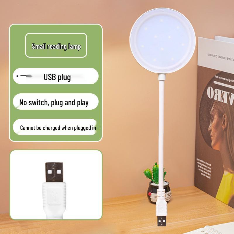 LED Eye-Care Desk Lamp with Pen Holder - Student Dorm & Office USB Night Light