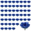 2025+50 Artificial Roses, 3 Cm Tall, Wedding Decoration, Navy Blue